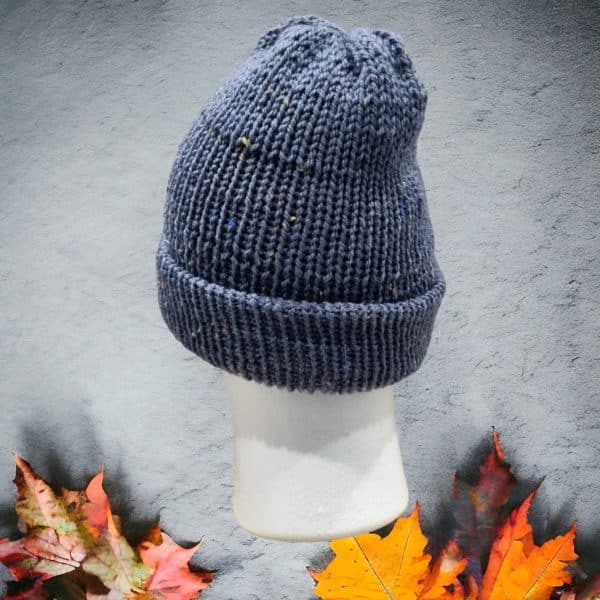 Classic Traditional Everyday Wear Knitted Hat Available in Midnight Blue, Steel Blue, Charcoal Grey - Image 10