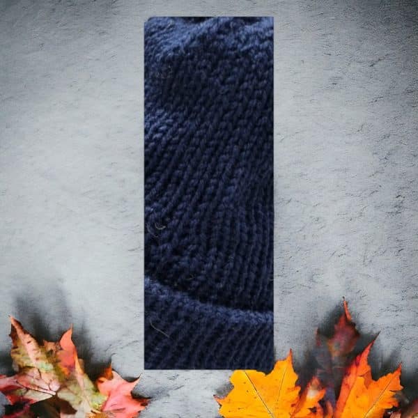 Classic Traditional Everyday Wear Knitted Hat Available in Midnight Blue, Steel Blue, Charcoal Grey - Image 4