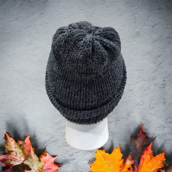 Classic Traditional Everyday Wear Knitted Hat Available in Midnight Blue, Steel Blue, Charcoal Grey - Image 7