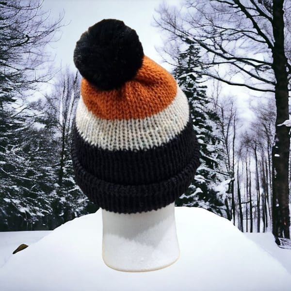 Burnt Orange 3 Coloured Hat - Image 2