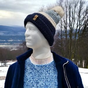 Double Blue 3 Striped Hat