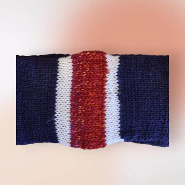 Triple Vibe Purple Merino Wool Mix Scarf - Image 6