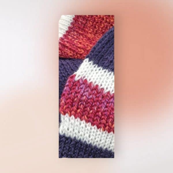 Triple Vibe Purple Merino Wool Mix Scarf - Image 3