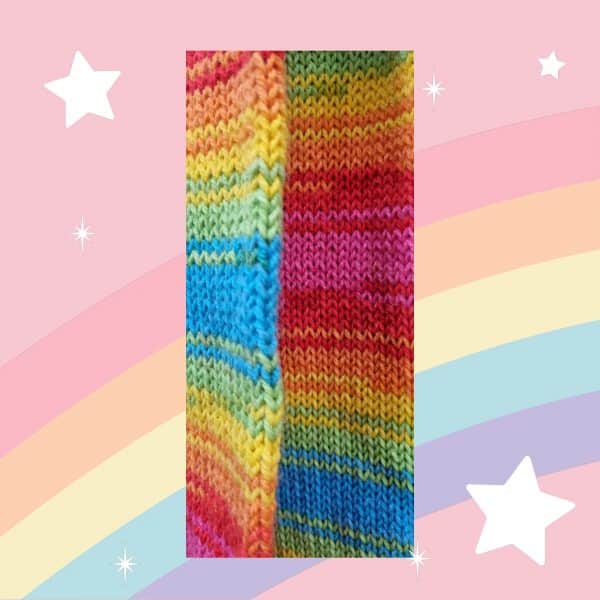 Bright Striped Colourful Rainbow Scarves - Image 4