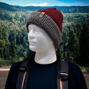 Traditional Burgundy & Charcoal Hat