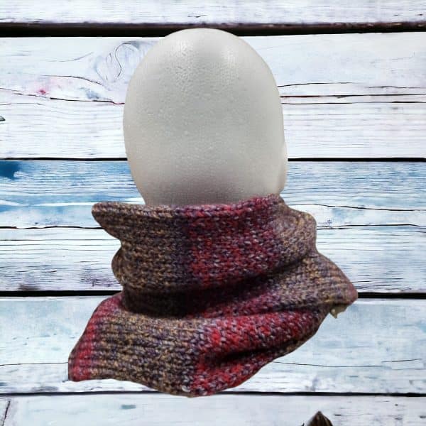 Chunky Rich Warm Multi-Toned Scarf - Image 6