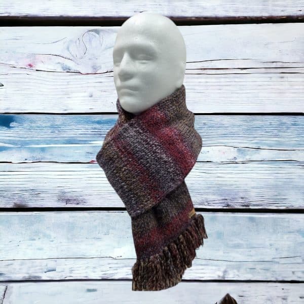 Chunky Rich Warm Multi-Toned Scarf - Image 5