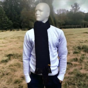 Classic Handmade Midnight Blue Scarf