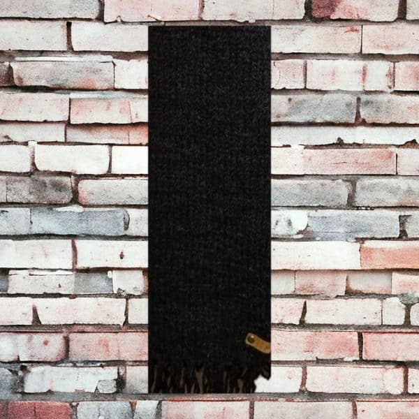 Classic Handmade Charcoal Scarf - Image 4