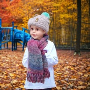 Sunset Striking Multi Stripe Scarf