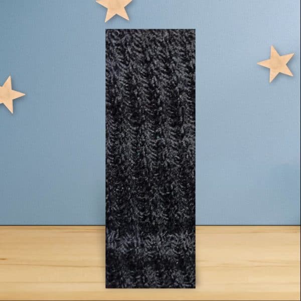 Super Soft Black Plain Handmade Wool Pompom Hat - Image 3