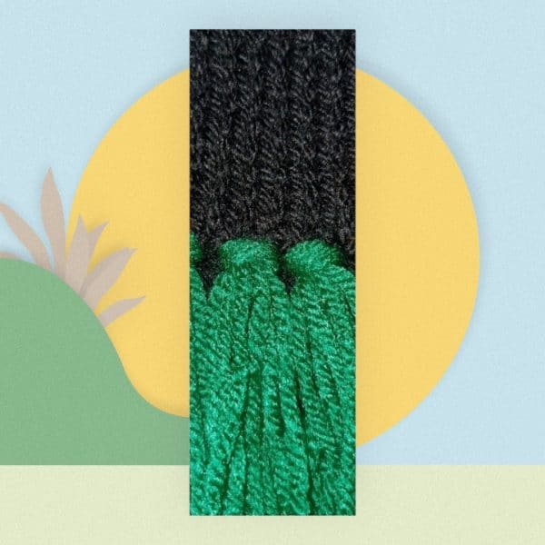Black, White & Green Striking 3 Coloured Sports  Scarf - Image 3