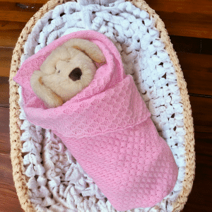 Luxurious Cashmere Feel Soft Baby Blanket in 3 Colours - Pink, White & Mint