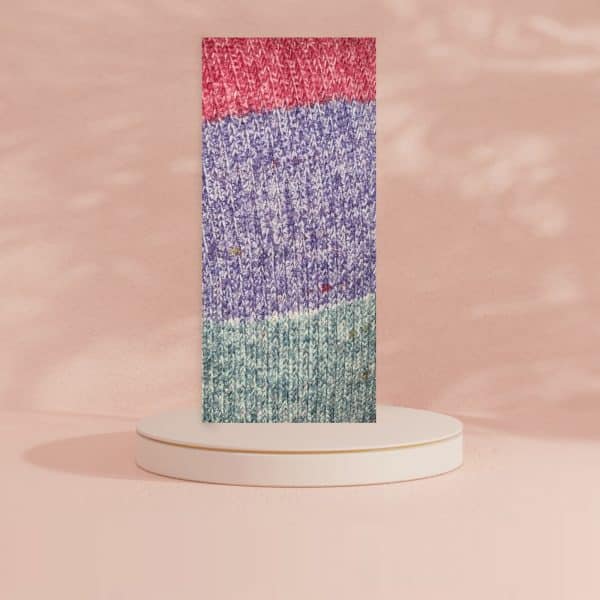 Stunning Rustic Wool Multi-Coloured Handmade Cushion Cover - Image 4
