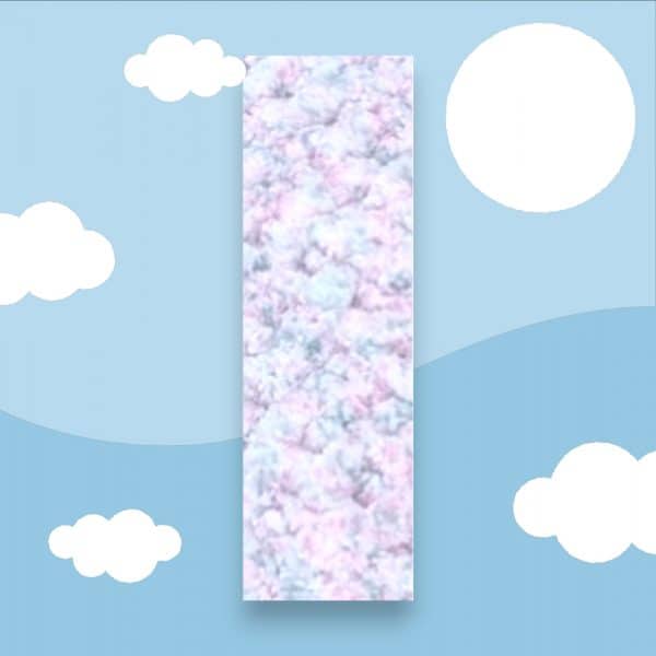 Hand Knitted Chenille Feel Baby Comfy Square in 3 Colours – Pink, Blue or White - Image 2