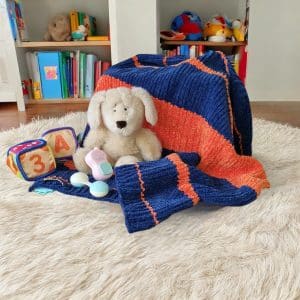Bright Fun 2 Coloured Velvet Baby Blanket