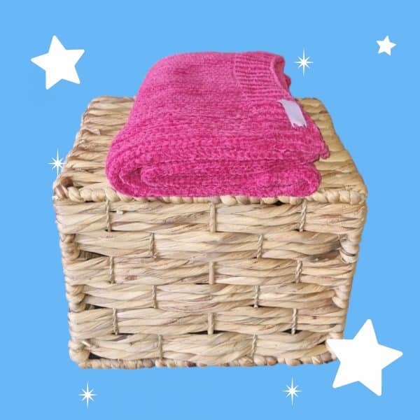 Rich Smooth Comforting Pink Baby Blanket - Image 2