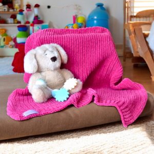 Rich Smooth Comforting Pink Baby Blanket