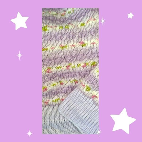Versatile Abstract Flower Handmade Baby Blanket - Image 4
