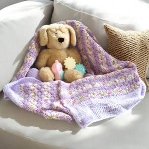 Versatile Abstract Flower Handmade Baby Blanket