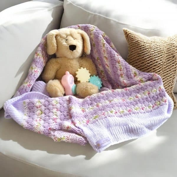 Versatile Abstract Flower Handmade Baby Blanket