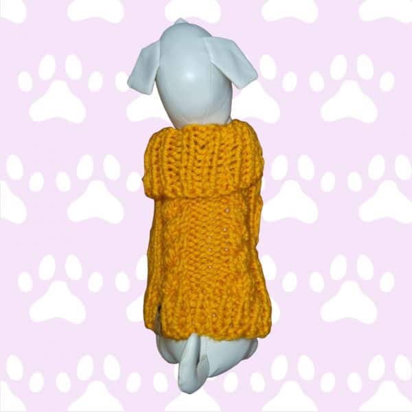 Tiny Dog & Bigger Friends Hand knitted Super Soft Jumper- 3 Colours Pink, Purple & Yellow - Image 12