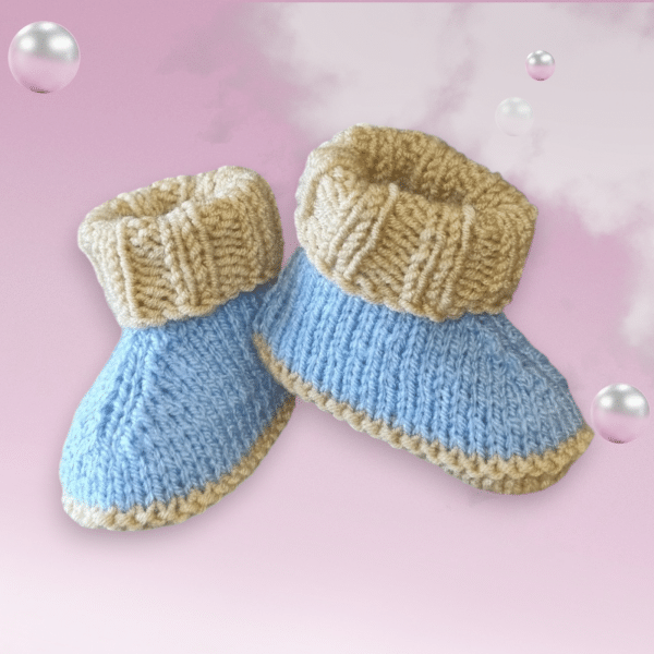 Comfy 2 Coloured Stylish Baby Boots - Image 5