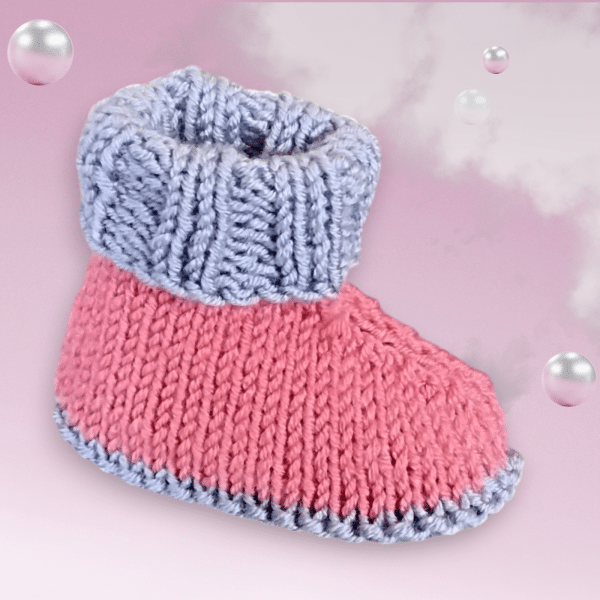Comfy 2 Coloured Stylish Baby Boots - Image 8