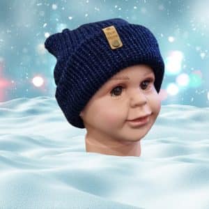 Blue Sparkle Hat Finished With Tassel
