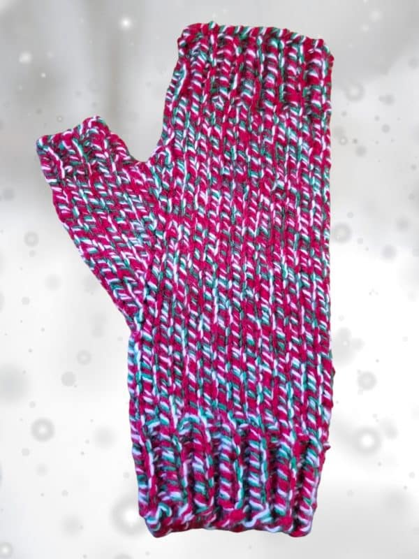 Unisex Fingerless Gloves In 2 Festive Patterns - Image 4