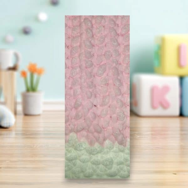 Hand Crocheted Pink With White Border Soft Baby & Child's Blanket - Image 3