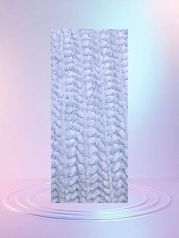 Hand Crocheted Velvet Soft Thick Multi-Use Blanket In 3 Colours - Image 5